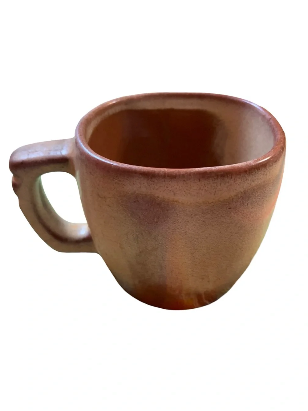 Set of 5 Vintage MCM Frankoma Plainsman Coffee Mugs 5C Desert Gold Brown Pottery